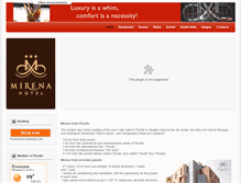 Tablet Screenshot of mirenahotel.com